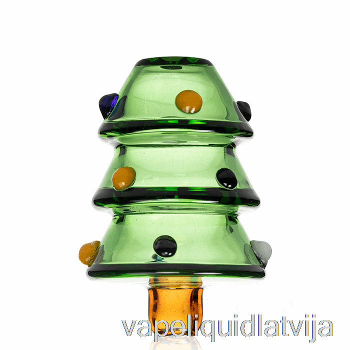 Hemper Christmas Tree Glass Carb Cap Green Vape Liquid